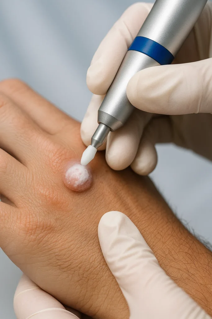 example of wart removal Avon using cryopen