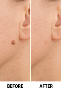 Skin tags removal Avon before and after