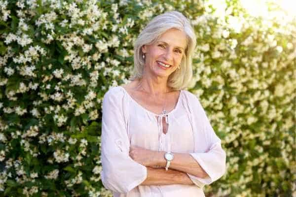 Older woman happy with urinary incontinence treatment Avon