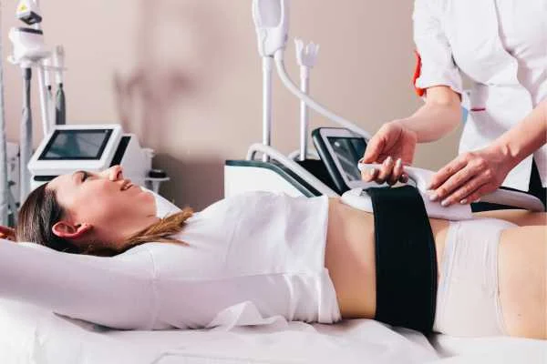 woman having body sculpting to help improve her body image and her mental health Avon