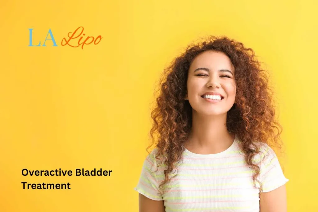 woman smiling about overactive bladder treatment Avon solutions